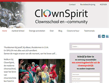 Tablet Screenshot of clownspirit.nl